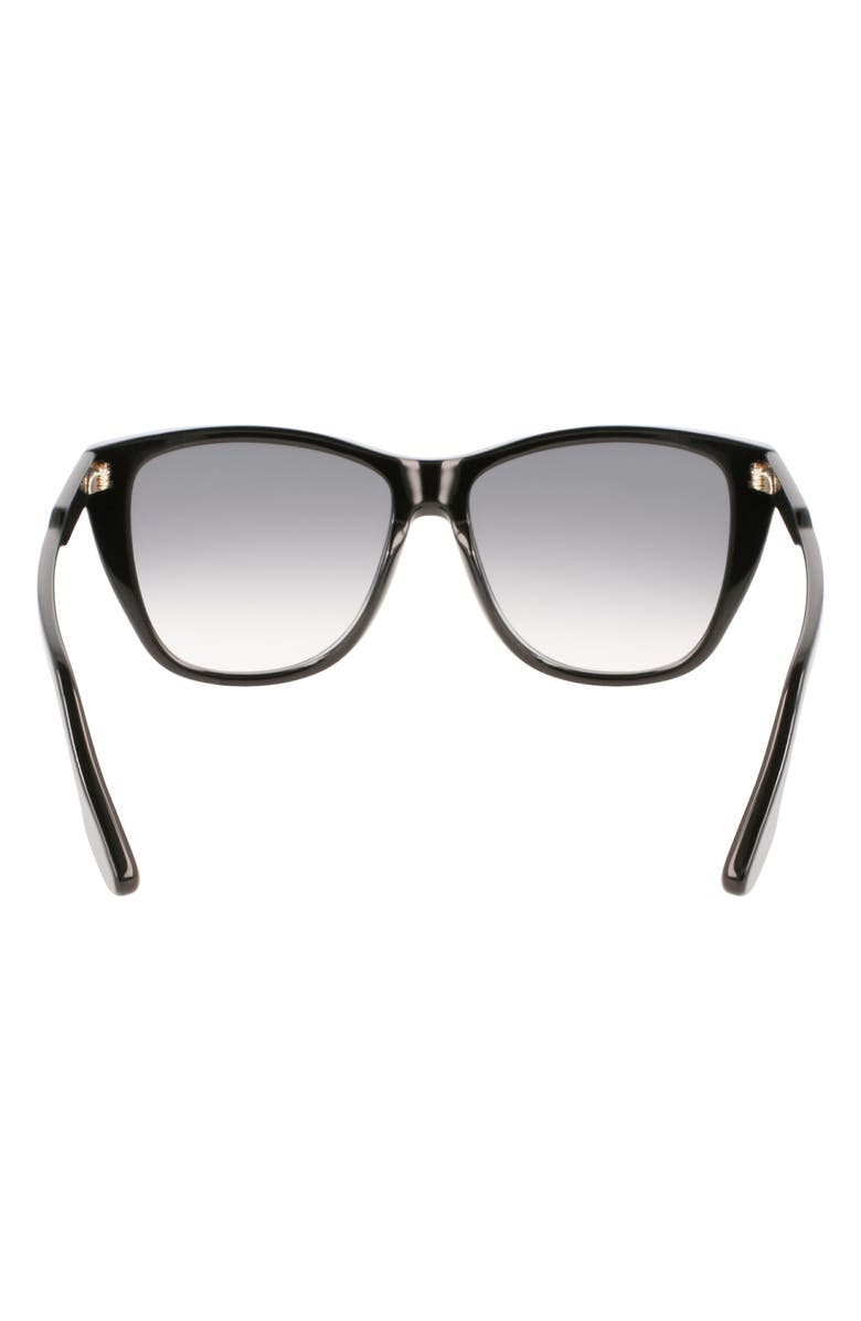 Victoria Beckham 57mm Gradient Lens Cat Eye Sunglasses, Alternate, color,