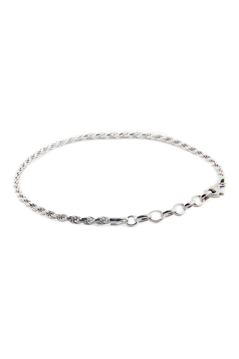 Silver Rope Bracelet, Alternate, color, SILVER