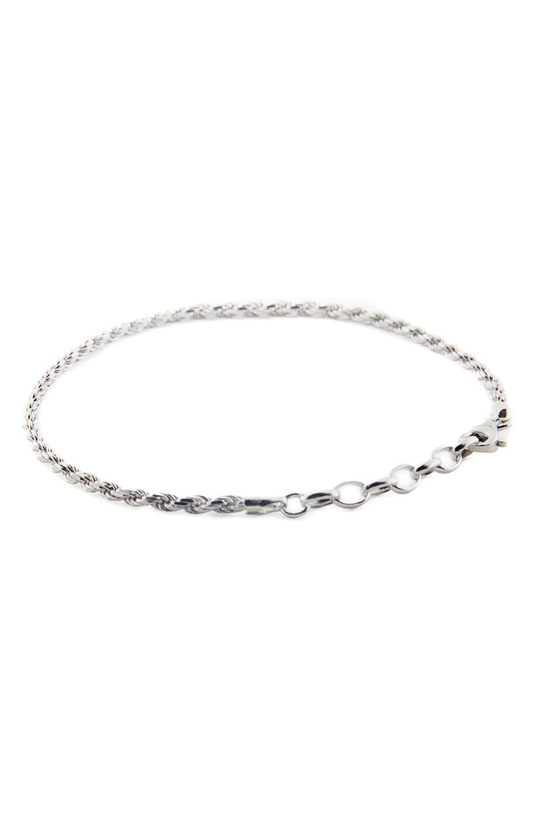 Serge DeNimes Silver Rope Bracelet, Alternate, color, Silver