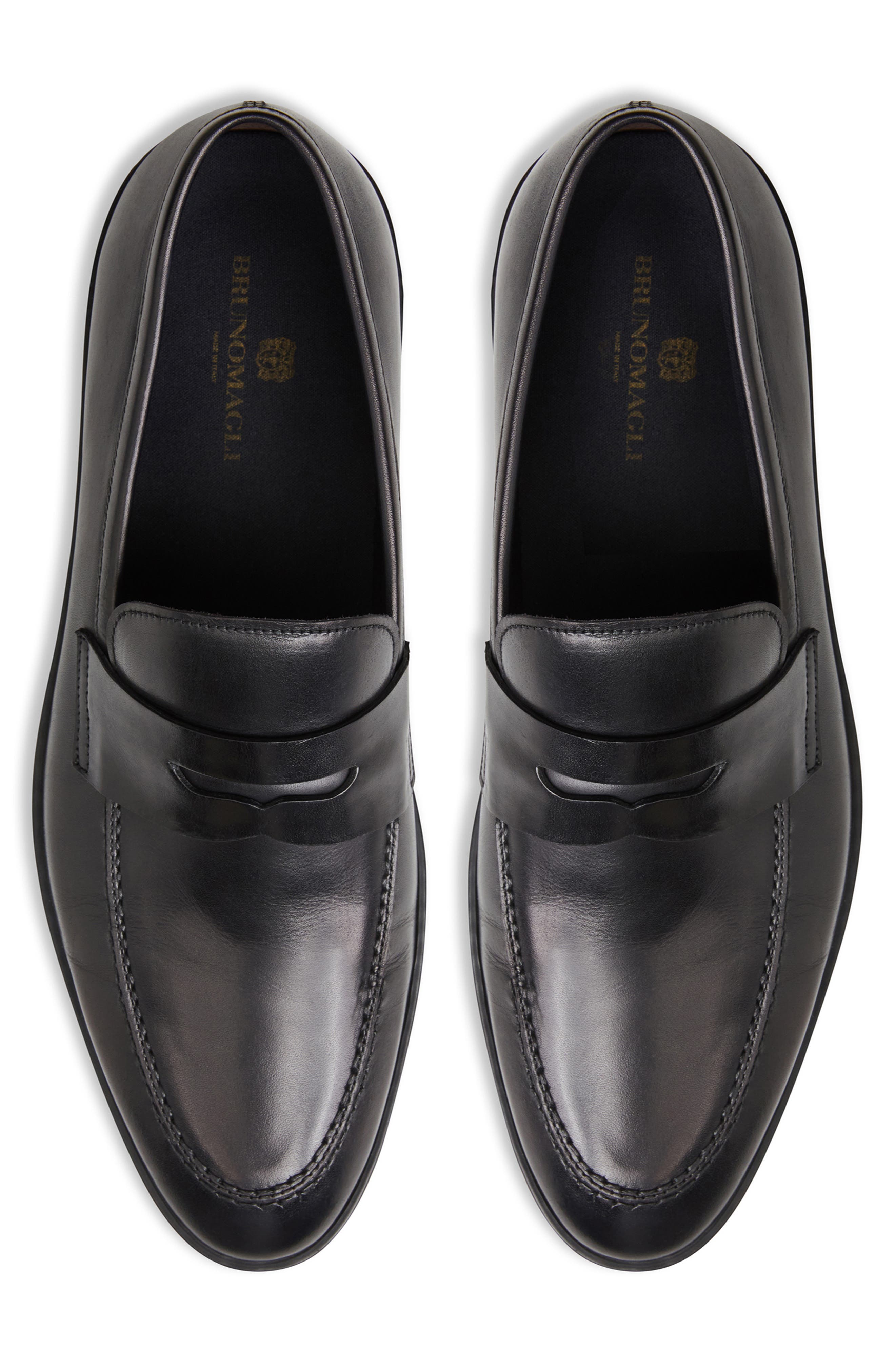 Bruno Magli Prato Penny Loafer, Alternate, color, Black