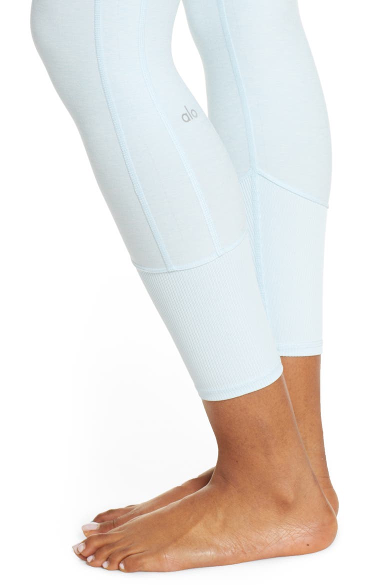 7/8 High Waist Lounge Leggings, Alternate, color, POWDER BLUE HEATHER