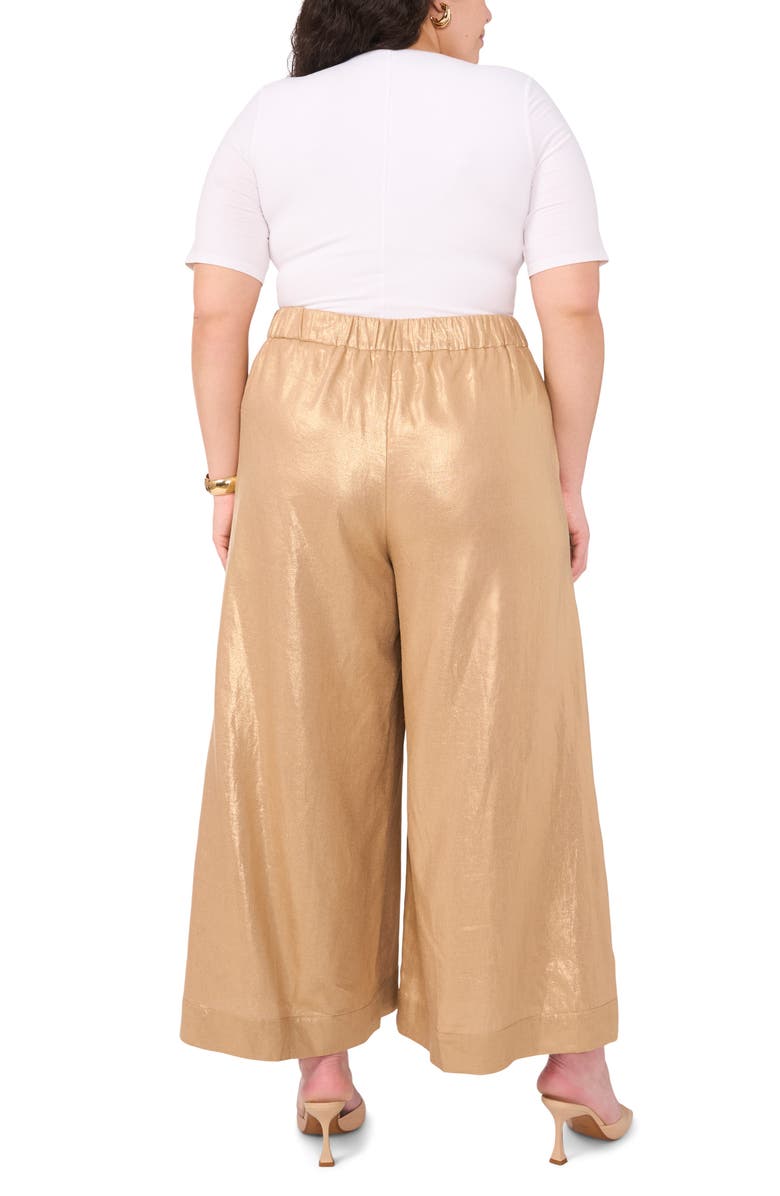 Vince Camuto Metallic Wide Leg Pants, Alternate, color,