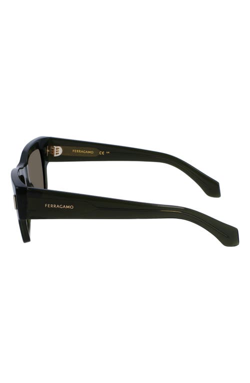 Ferragamo Rivets 53mm Rectangular Sunglasses
