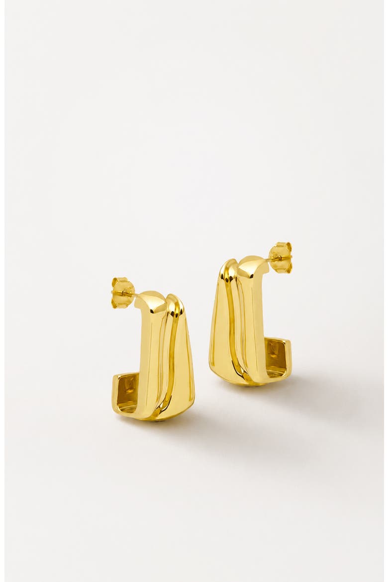 Fala Wave Maxi Hoop Earrings  In Gold, Main, color, Gold