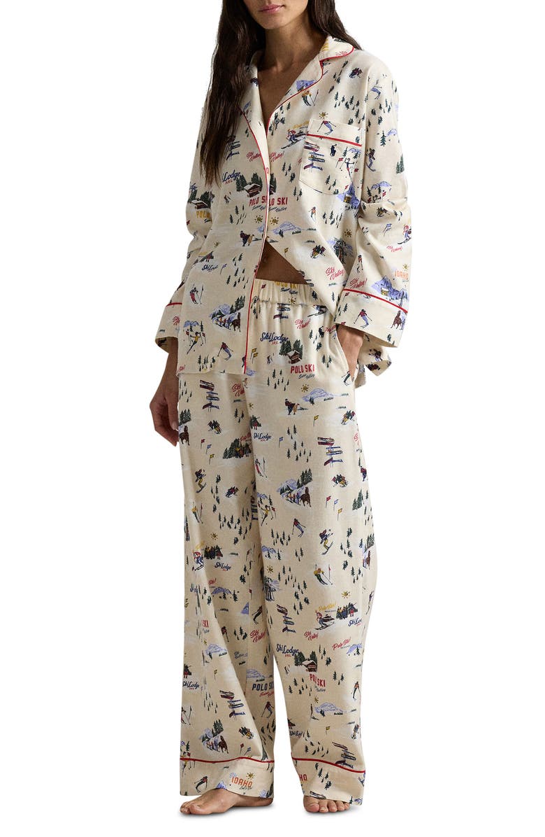 Polo Ralph Lauren Madison Print Cotton Pajamas, Main, color, 