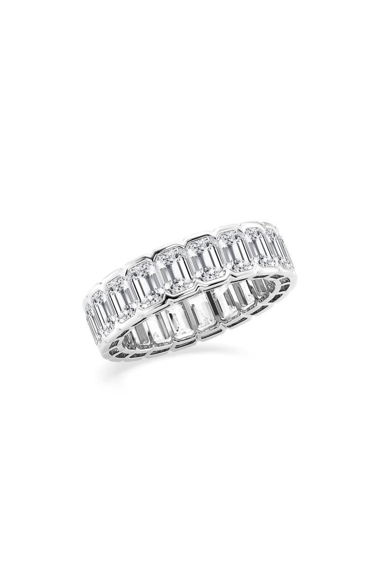 Badgley Mischka Collection Emerald Cut Lab Created Diamond Infinity Ring - 4.0 ctw., Alternate, color, White