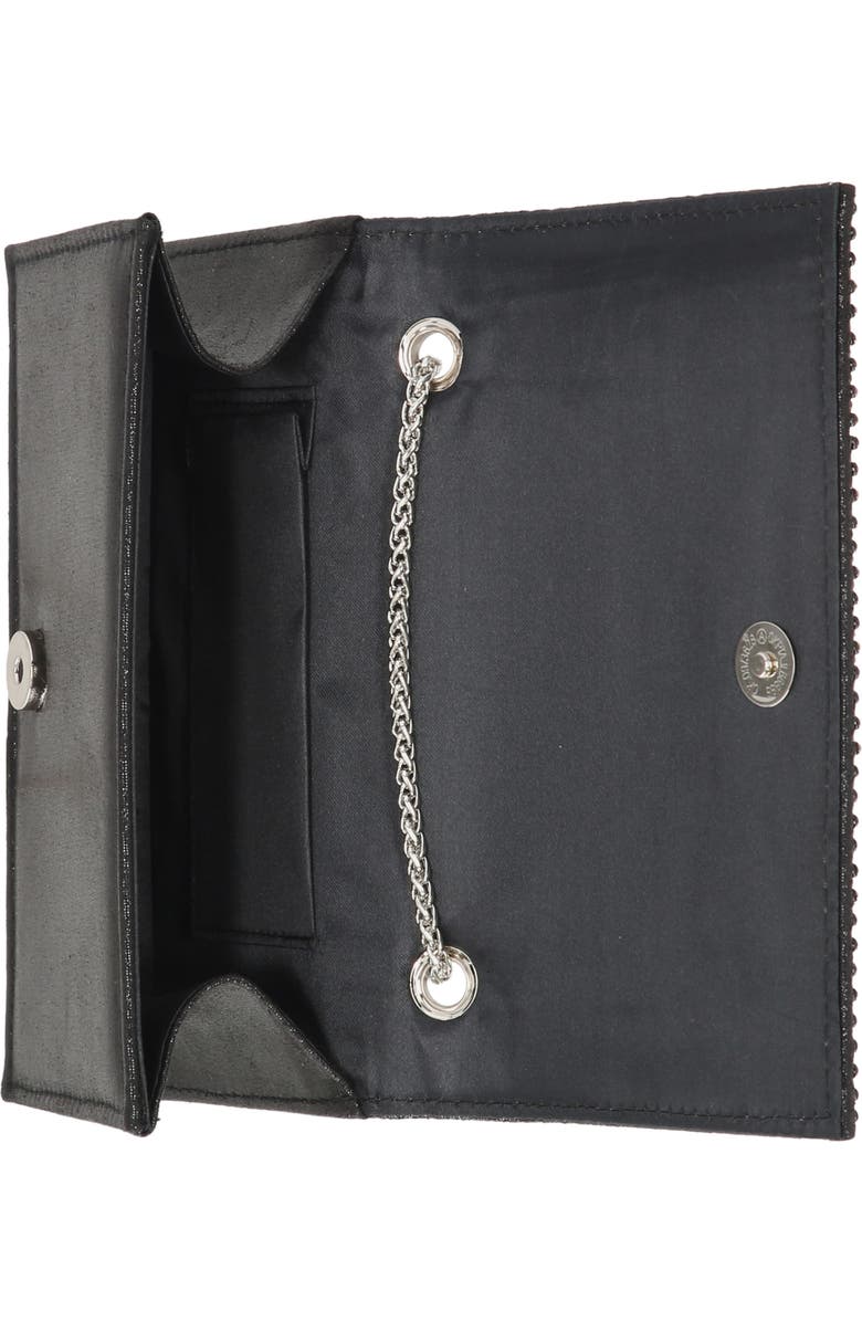 Jessica McClintock Adria Rhinestone Embellished Chain Handle Clutch, Alternate, color, Oil Slick