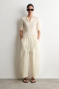 COS Cotton Barrel-leg Utility Pants