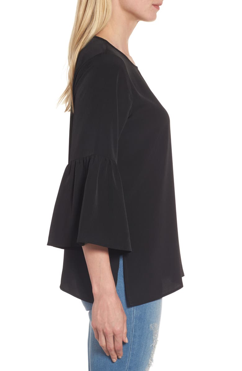 Bobeau Bell Sleeve Blouse, Alternate, color, 