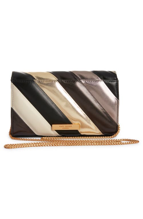 Kurt Geiger London Mini Soho Metallic Leather Clutch