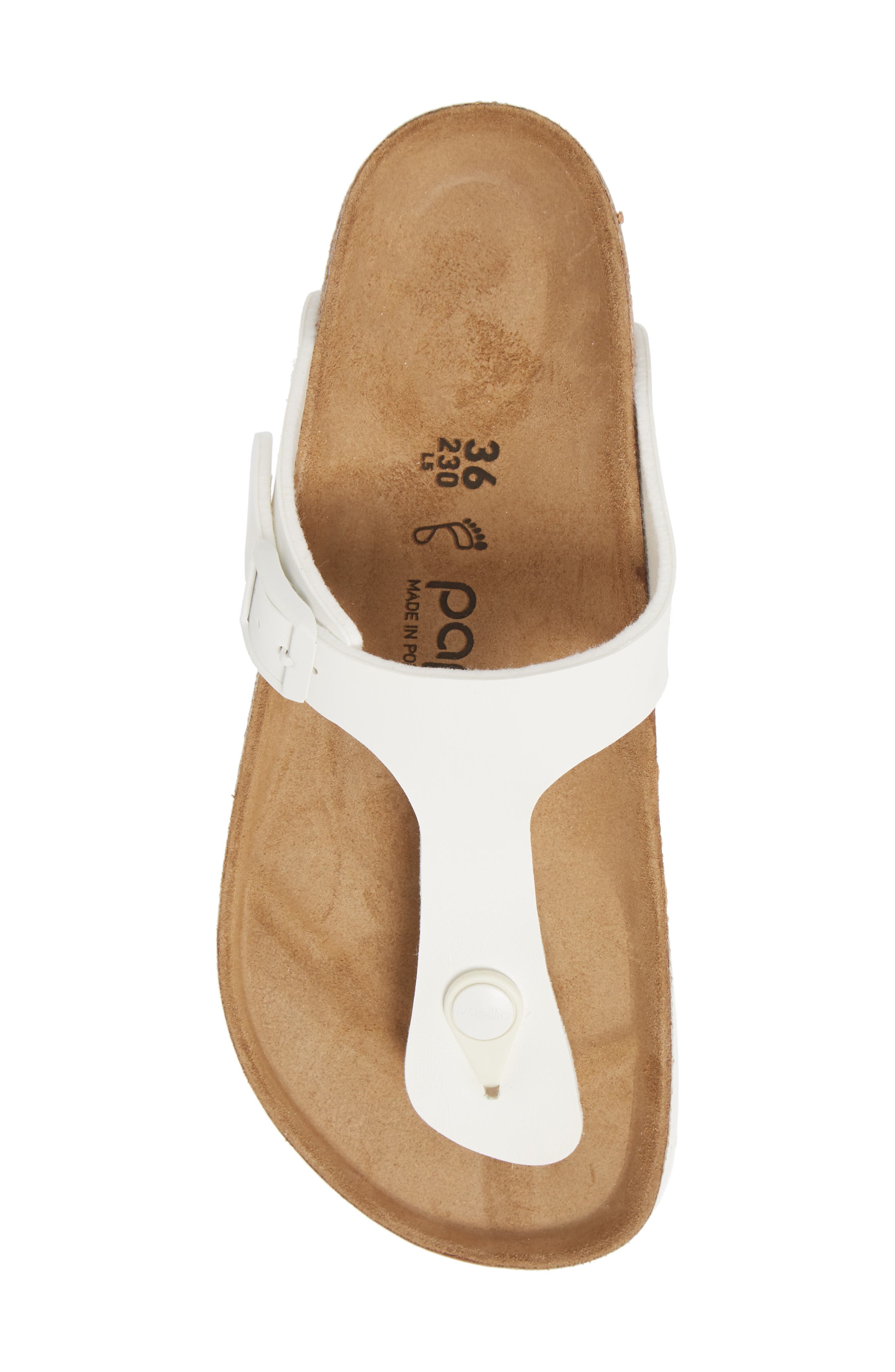 Papillio by Birkenstock Gizeh Birko-Flor Platform Flip Flop Sandal - Discontinued, Alternate, color, WHITE LEATHER