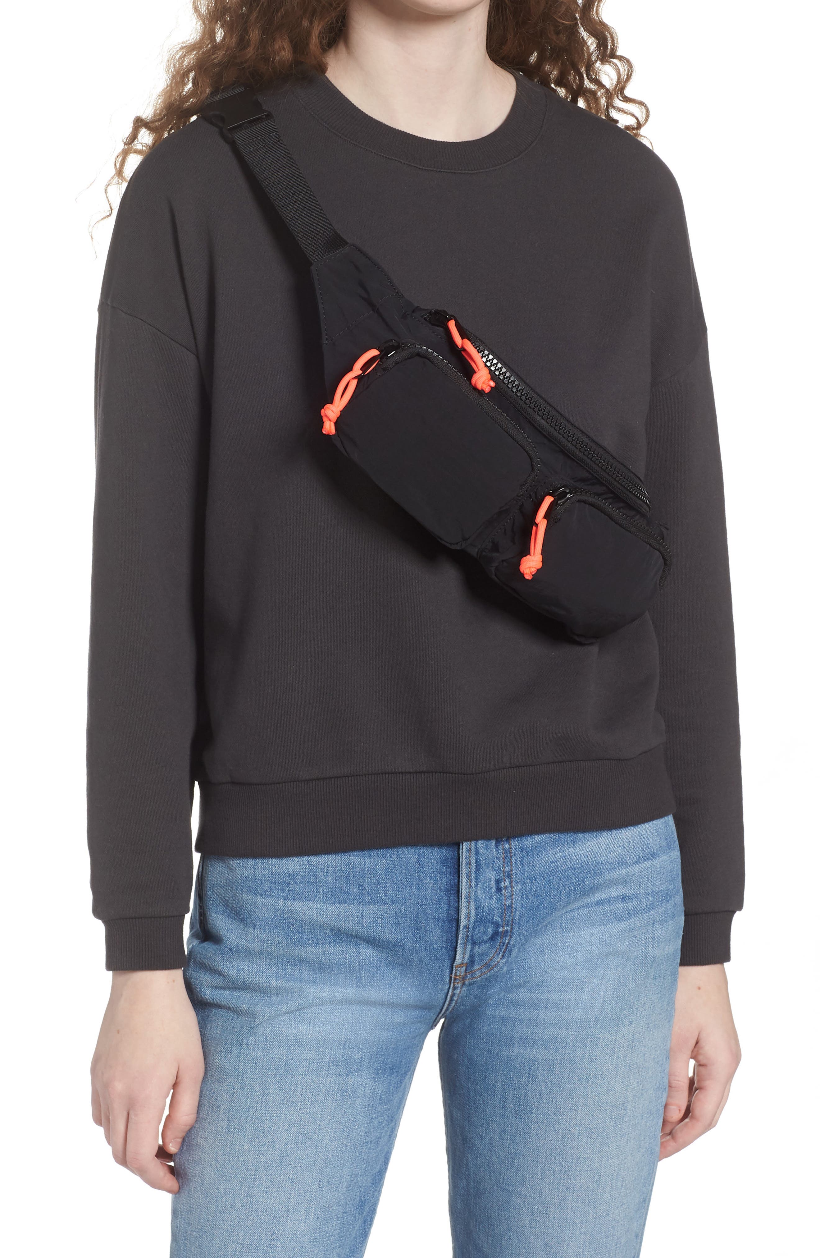 BP. Double Zip Pocket Fanny Pack, Alternate, color, 