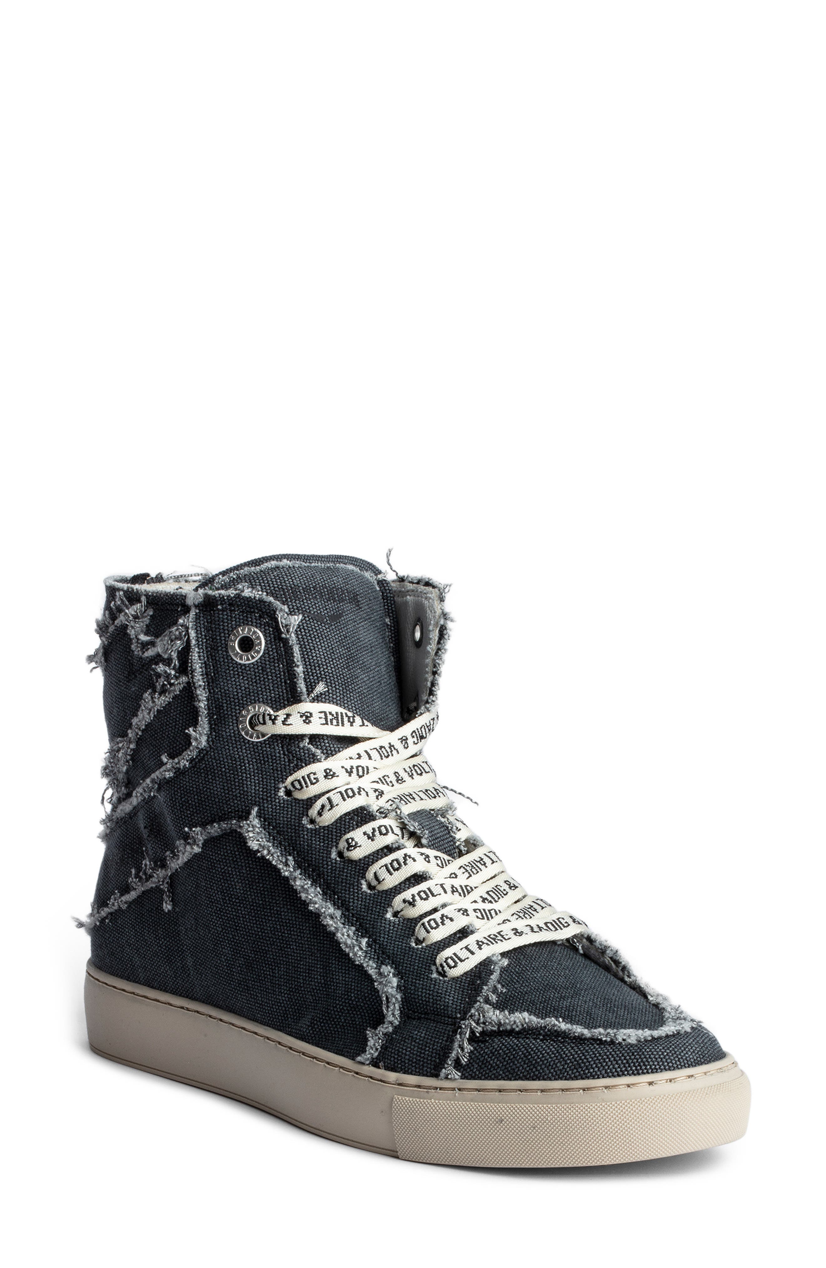Zadig & Voltaire Flash High Top Sneaker, Main, color, 