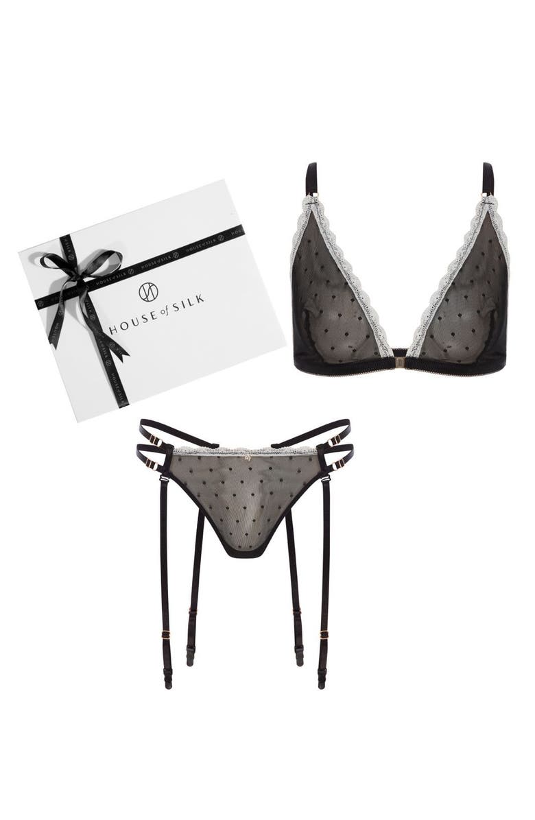 House Of Silk Polka Play Gift Set, Main, color, Black