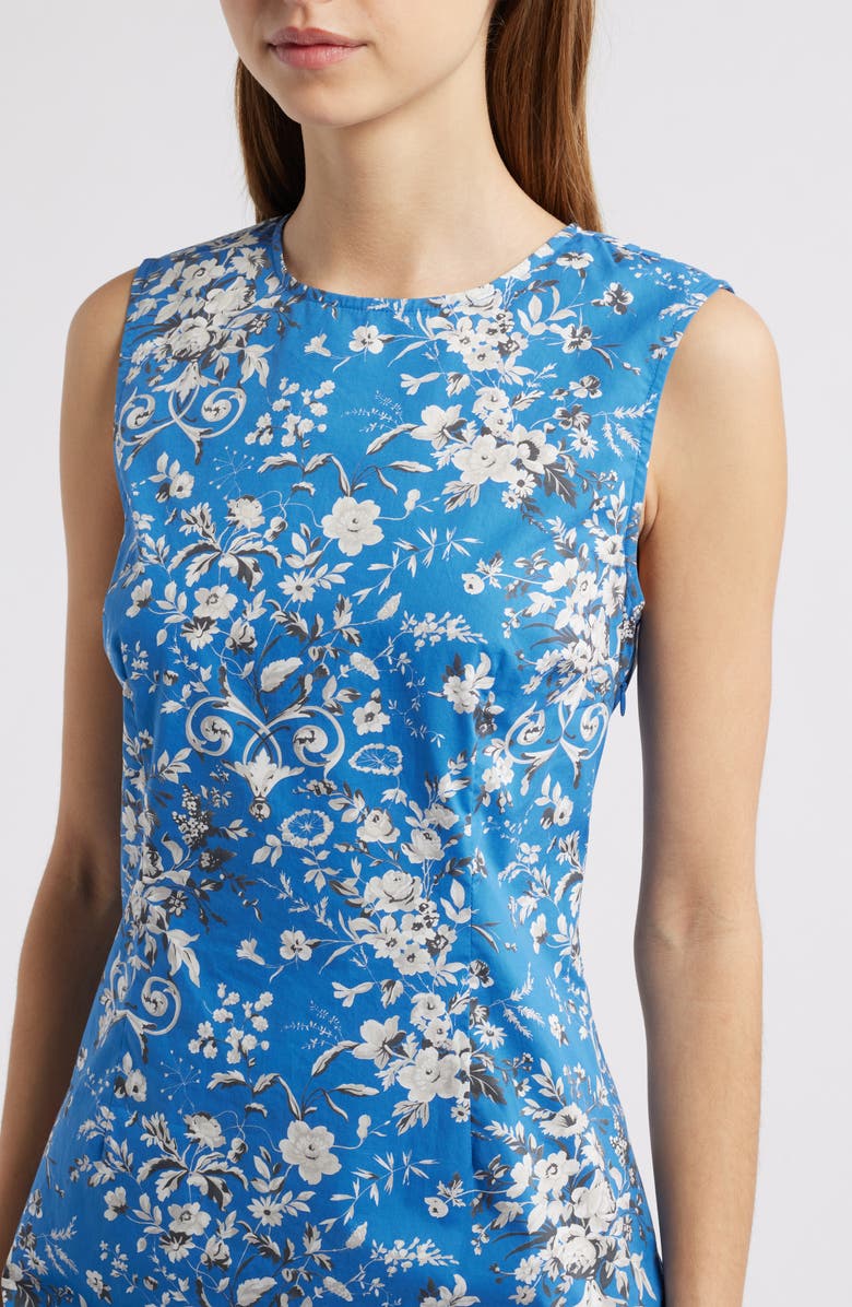 DÔEN Adele Floral Cotton Minidress, Alternate, color, Jardins De La Fontaine