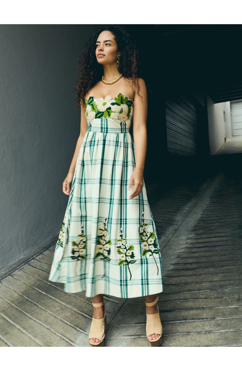 Eddy Lucy Dress x McKenzie Collaboration, Alternate, color, Green Plaid Larsen Floral