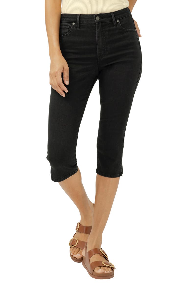 Isbister Modern Capri Jeans, Main, color, BLACK