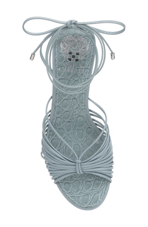 Vince Camuto Lory Ankle-wrap Kitten Heels In Celeste Blue
