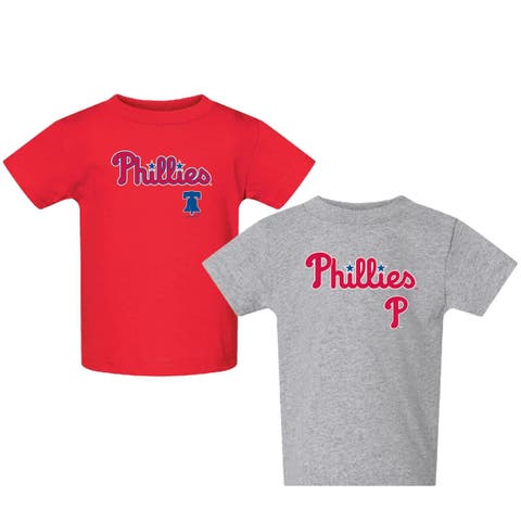 Toddler  Red/Gray Philadelphia Phillies Logo 2-Pack T-Shirt Set