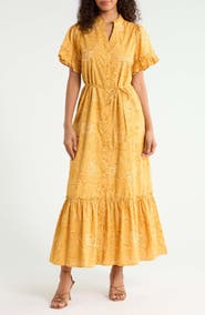 SUGARLIPS Alna Floral Cotton Maxi Dress