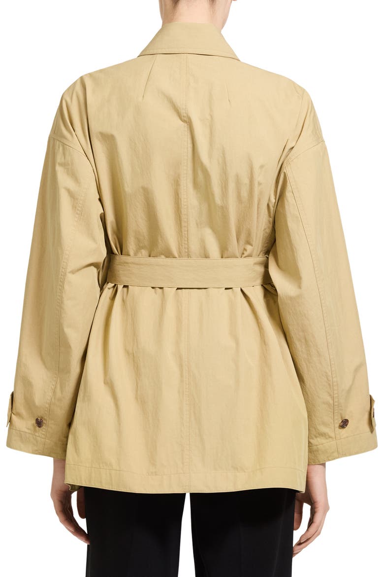 Relaxed Double Breasted Trench Coat, Alternate, color, HAZEL - STW