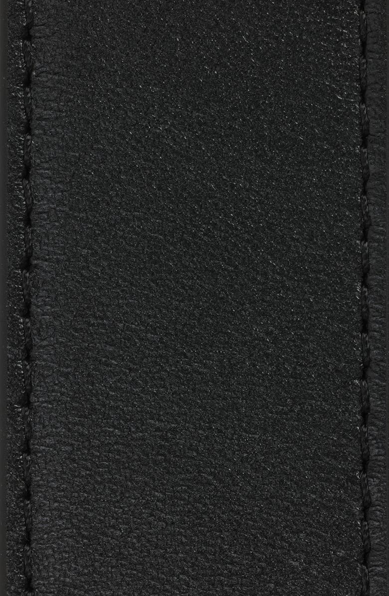 Jacquemus La Ceinture Bambino Leather Belt, Alternate, color, Black/ Silver