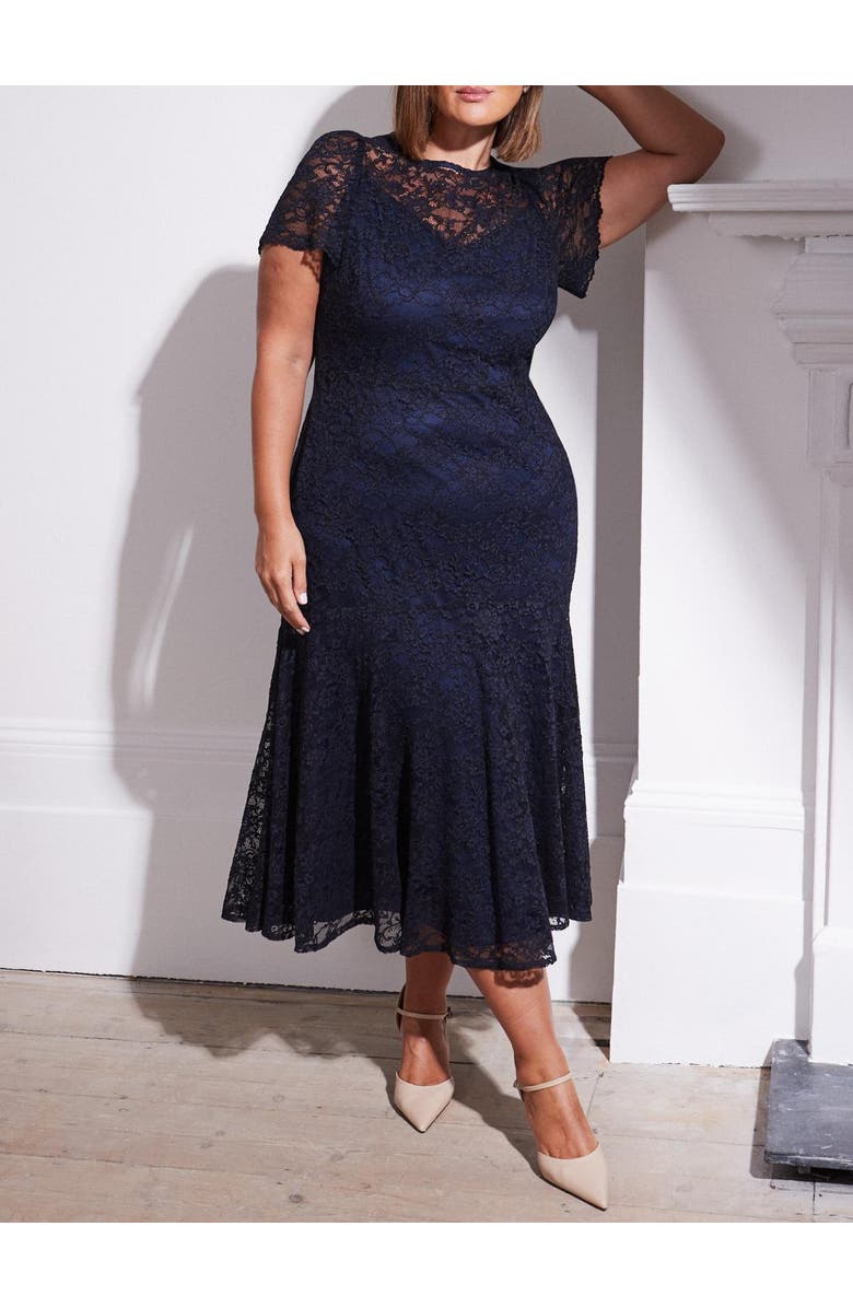 Live Unlimited Lace Midaxi Dress, Alternate, color, Navy