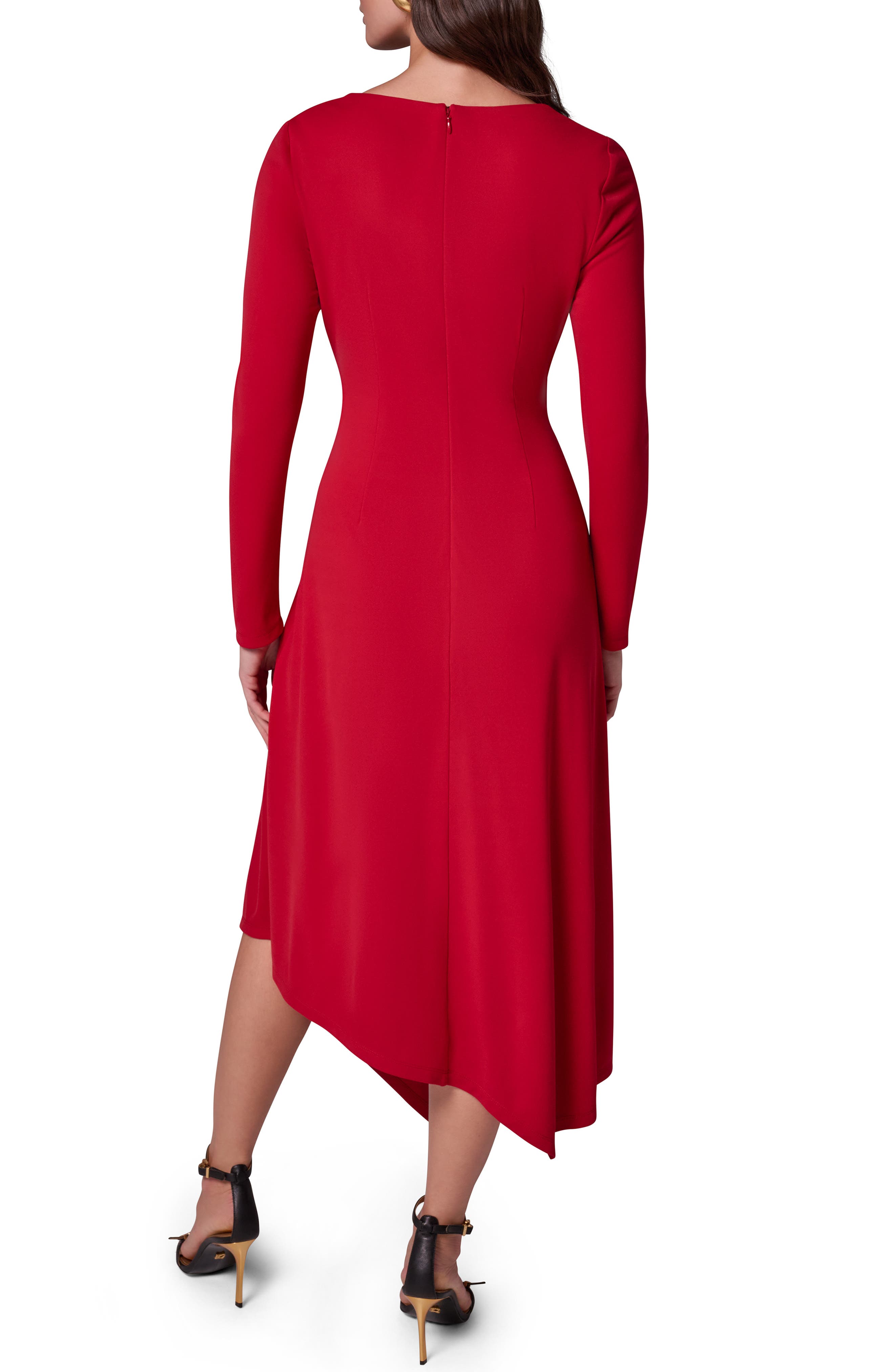 Donna Karan New York Long Sleeve Asymmetric Dress (Women) | Nordstrom