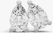 SEREIA OFFICIAL 14K Gold Studs 0.25 ct Earrings Pear Solitaire