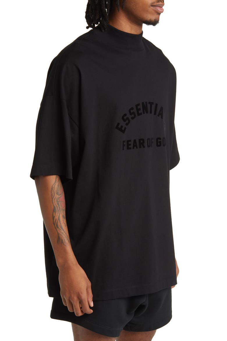 Oversize Cotton T-Shirt, Alternate, color, JET BLACK