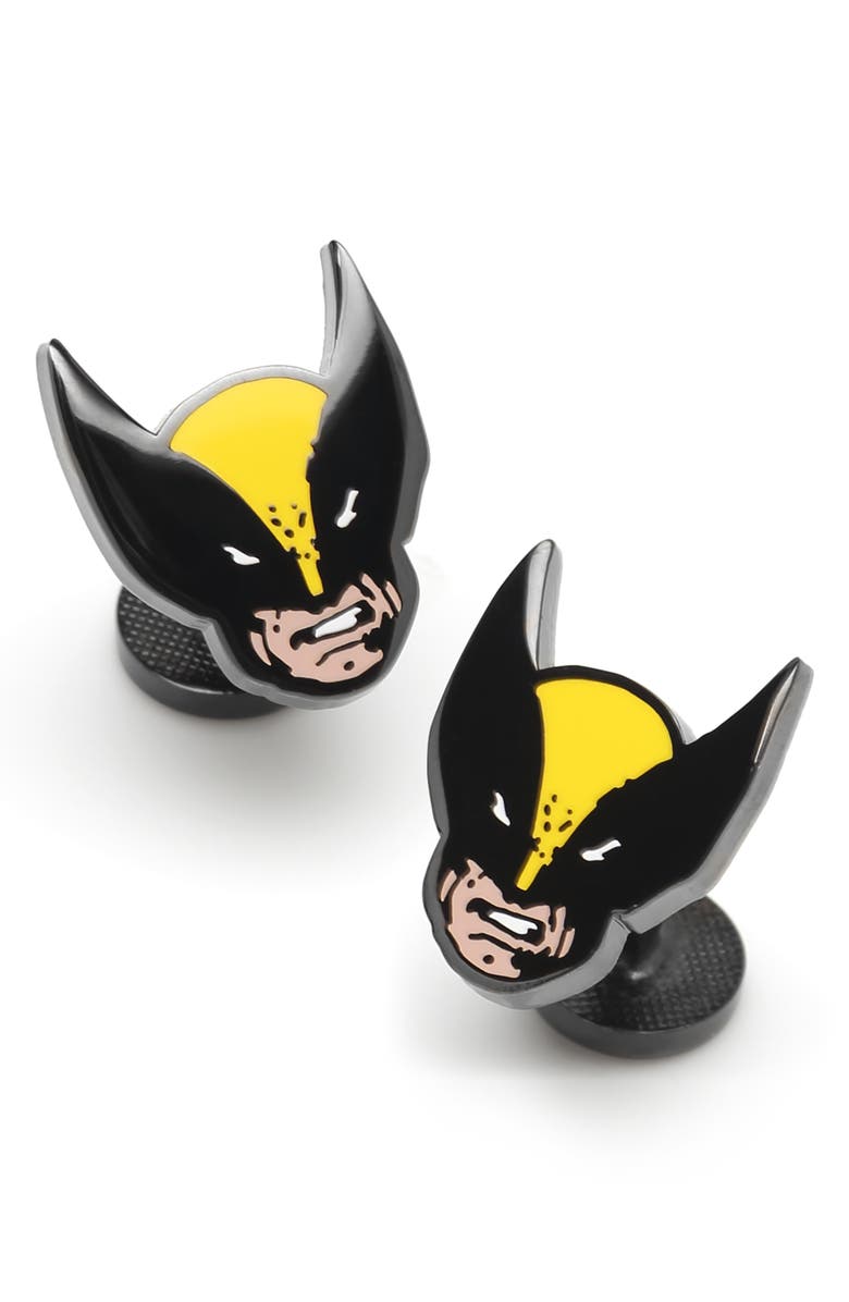 Cufflinks, Inc. Wolverine Mask Cuff Links, Main, color, Black