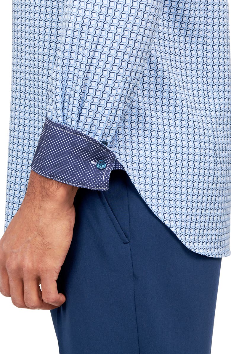 W.R.K Squiggle Geometric Print Performance Dress Shirt, Alternate, color,