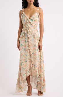 Jamie Ruffle High-Low Maxi Dress