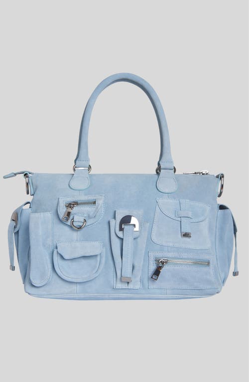 CYNTHIA ROWLEY CYNTHIA ROWLEY SUEDE CARGO POCKET SHOULDER BAG 