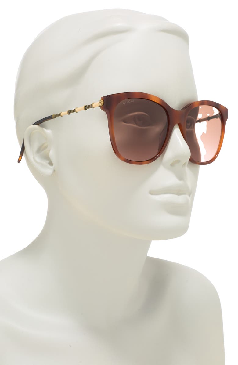 Gucci 56mm Square Sunglasses, Alternate, color,