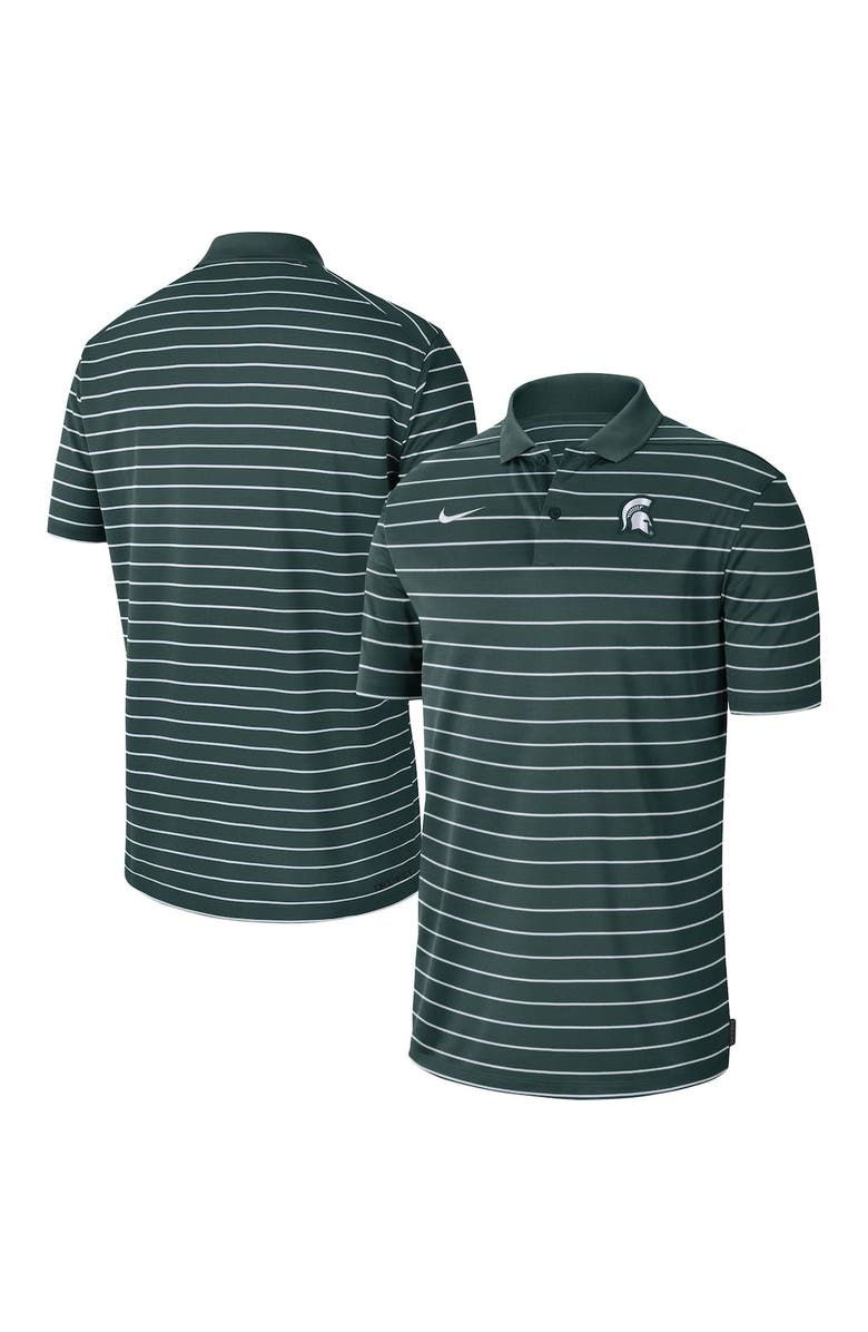Nike Men's Nike Green Michigan State Spartans Icon Victory Coaches 2023 Early Season Performance Polo, Alternate, color,