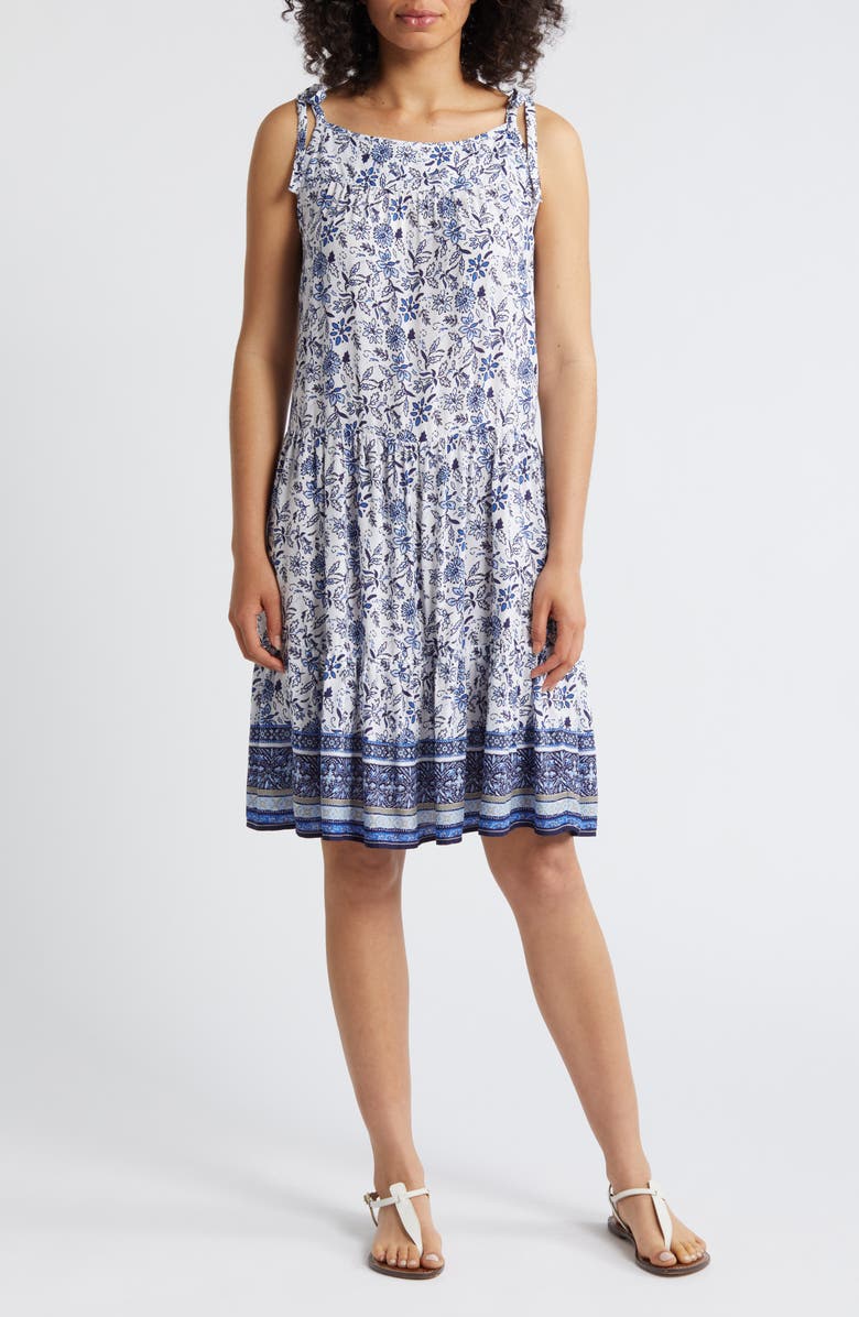 beachlunchlounge Skylar Paisley Floral Sundress, Main, color, 