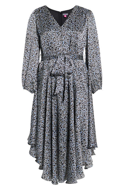 Floral Tie Waist Maxi Dress (Plus Size)