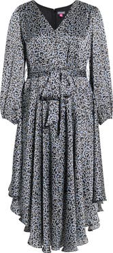 Vince Camuto Floral Tie Waist Maxi Dress