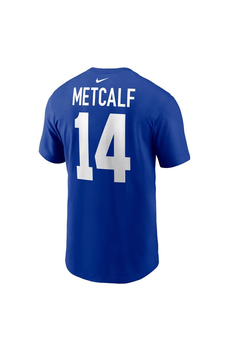 Nike Men's Nike DK Metcalf Royal Seattle Seahawks Throwback Player Name & Number T-Shirt, Alternate, color,
