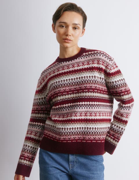 Fair Isle Crew Neck Sweater