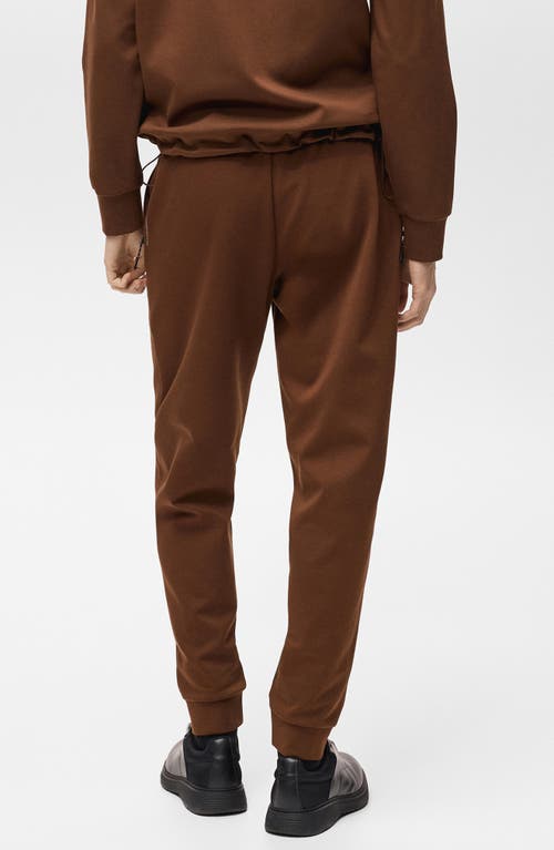 Mango Comfort Joggers In Burnt Orange