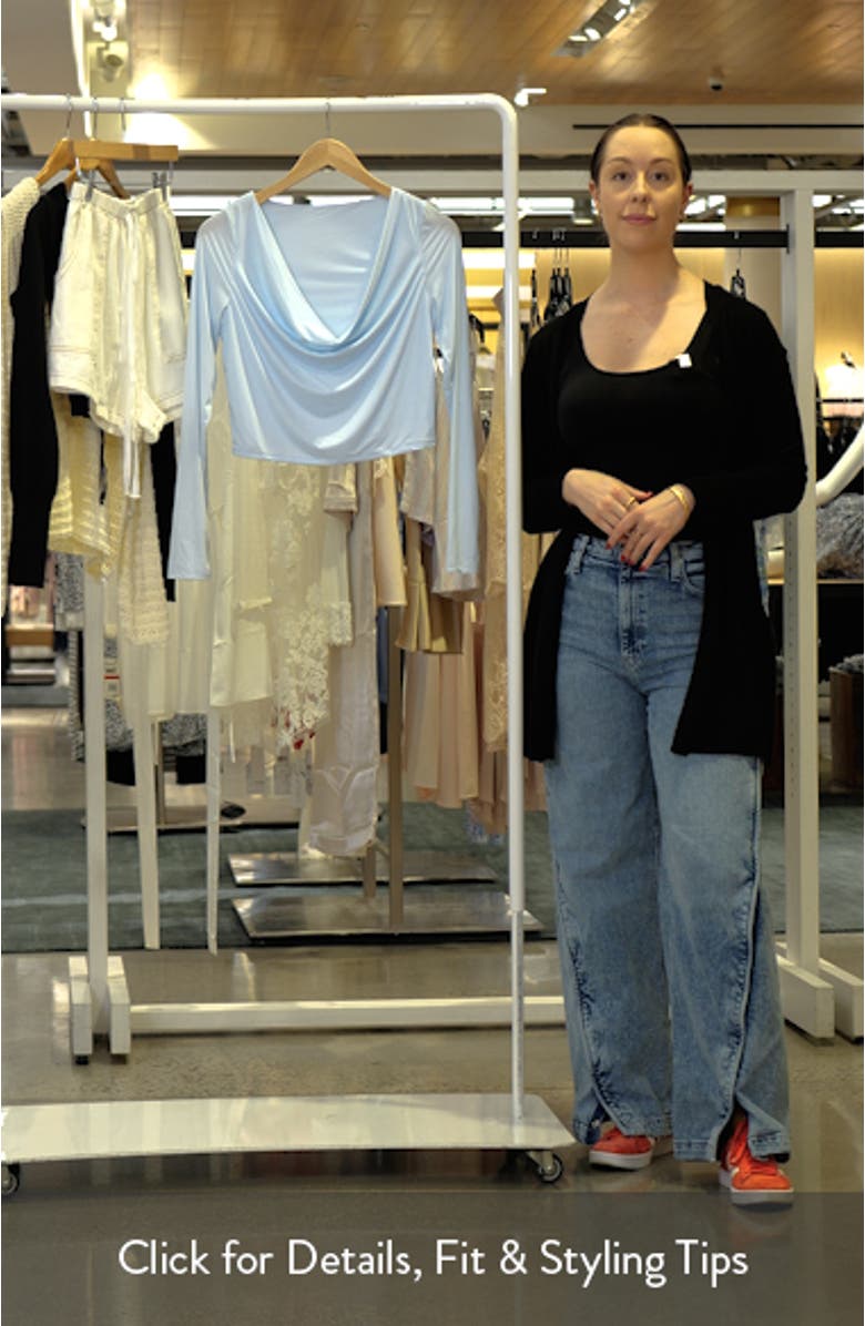 Cowl Neck Crop Top, sales video thumbnail