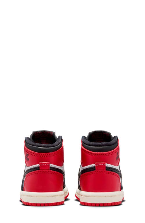Jordan Nike Kids' Air 1 Retro High Og Basketball Sneaker In Black/red/white