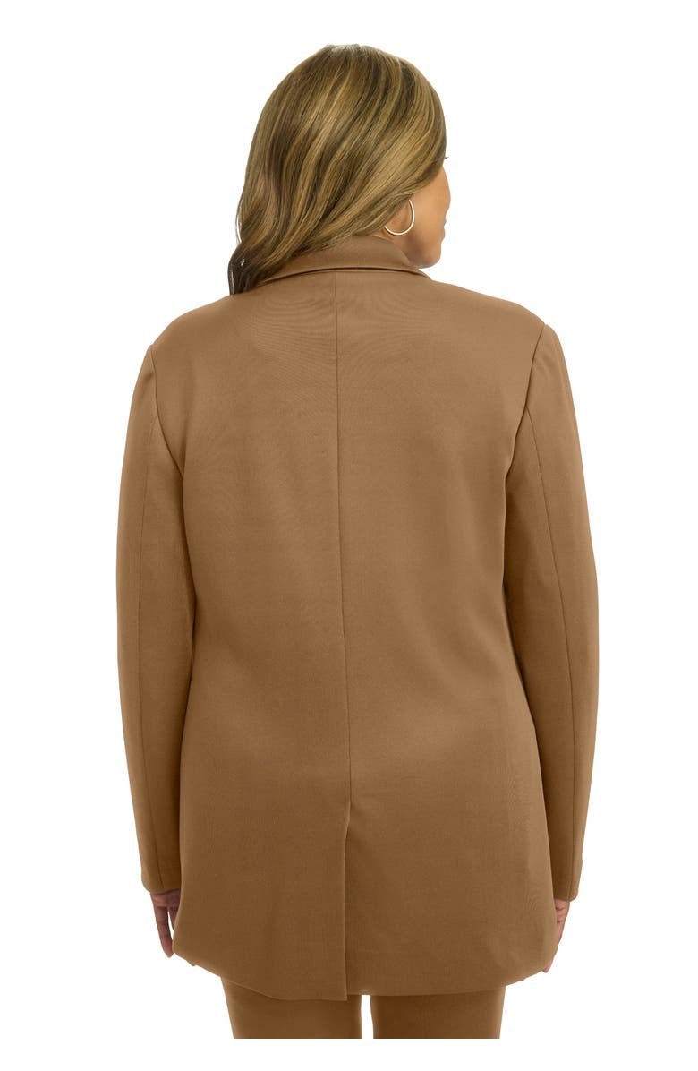 Jessica London Perfectease Blazer, Alternate, color, Brown Maple