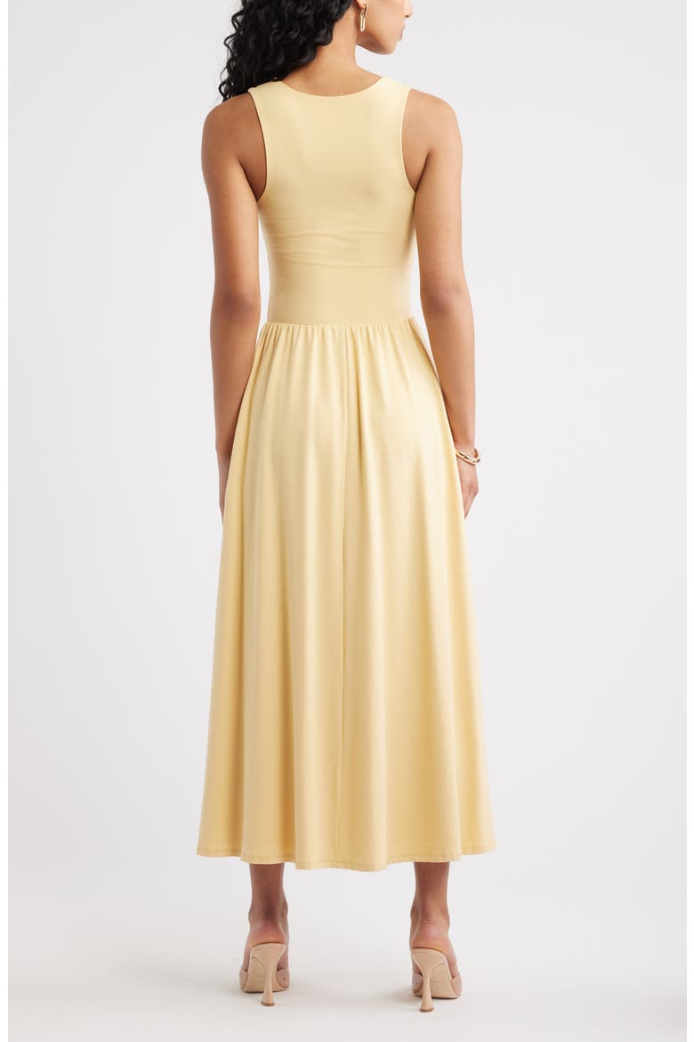 Square Neck Maxi Dress, Alternate, color, YELLOW SAHARA