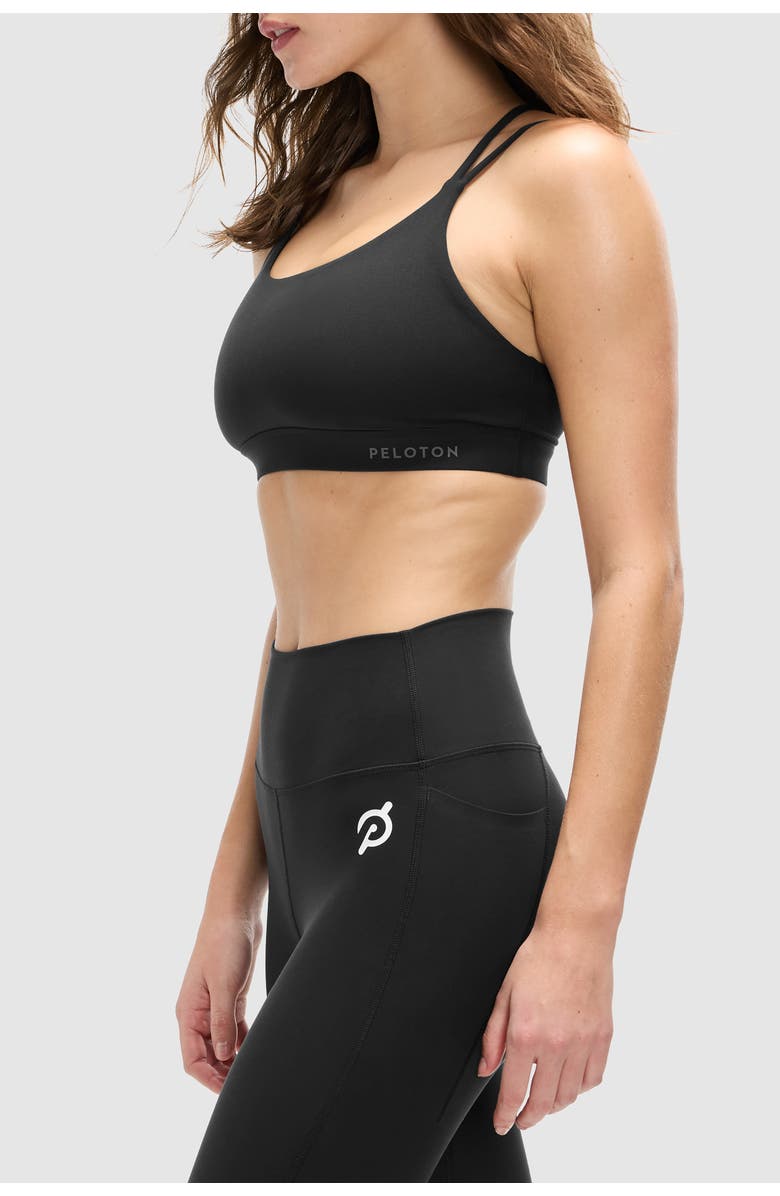 Peloton Cadent Strappy Y Back Bra, Alternate, color, Jet Black