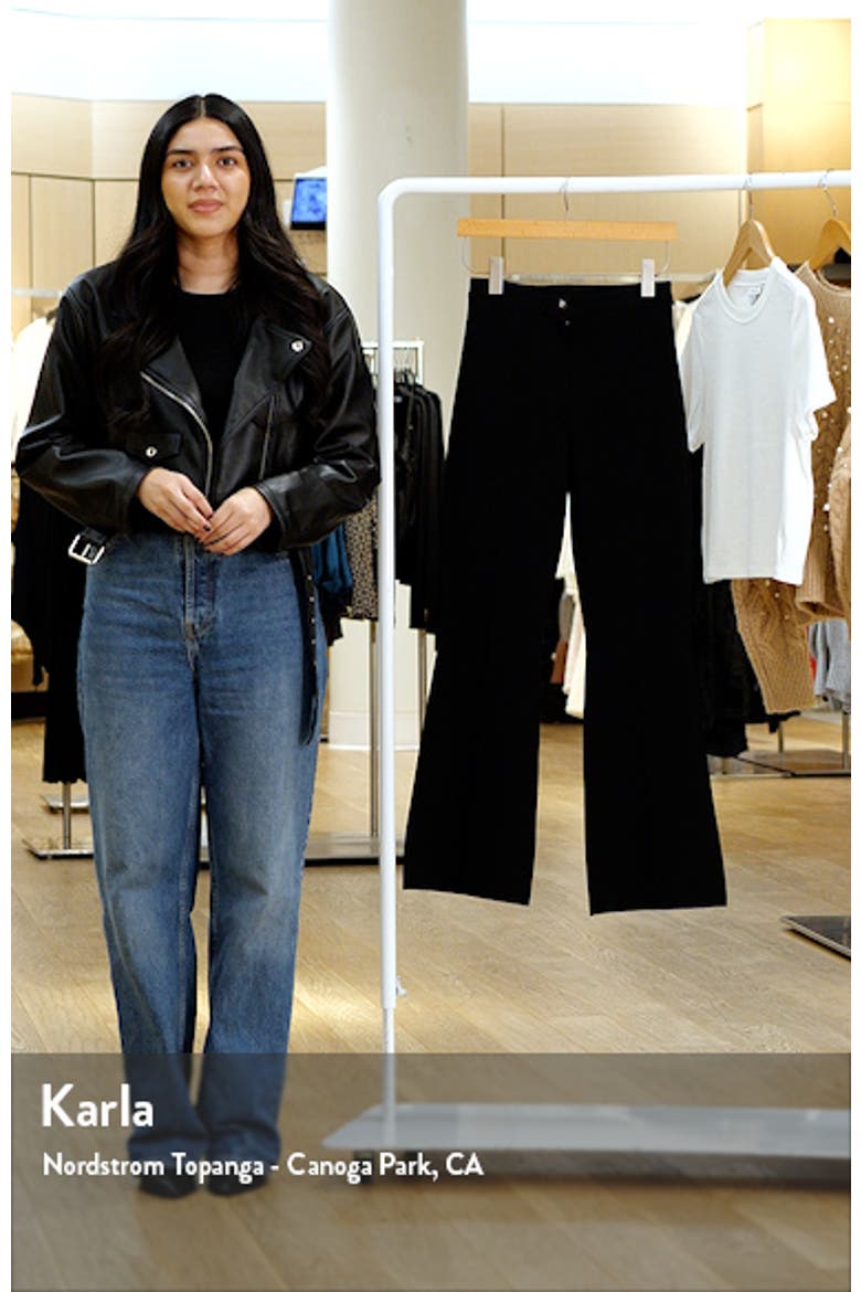 Compact Crepe Flare Pants video