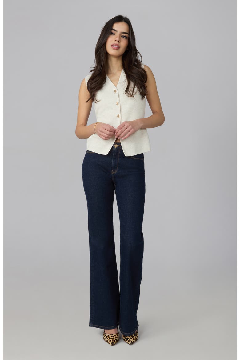 Alice High Rise Flare Jeans, Alternate, color, Dark Rinse Blue