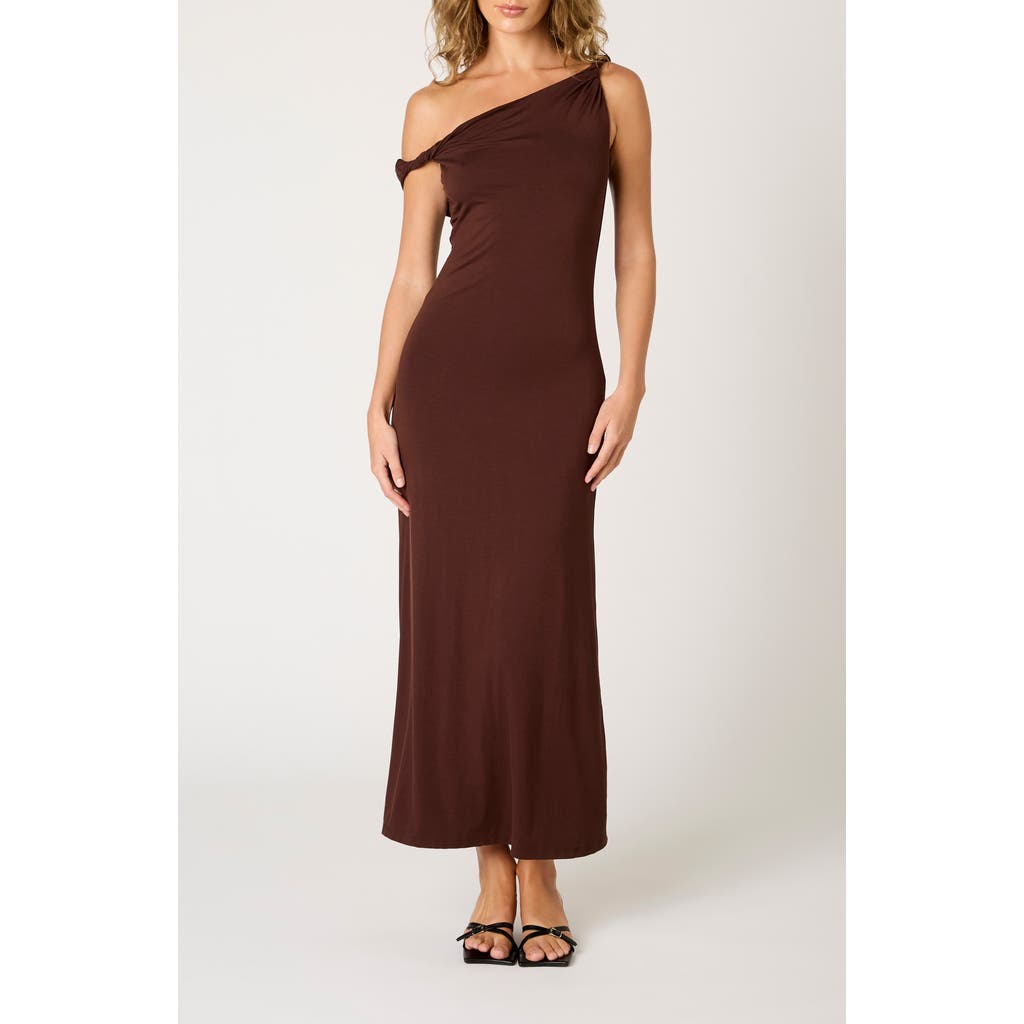 Nia Carmella Asymmetric Midi Dress in Nutshell  product